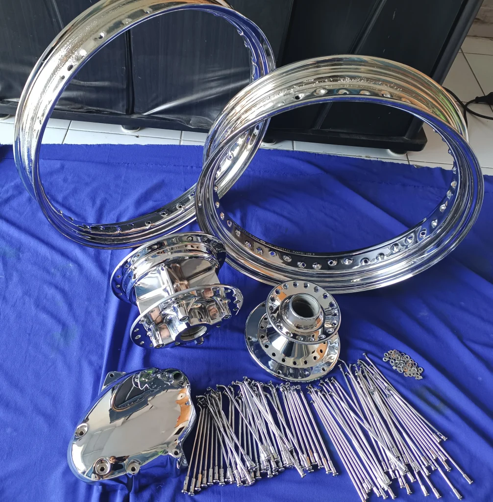 Chrome Plating for Motorcycle Wheels
