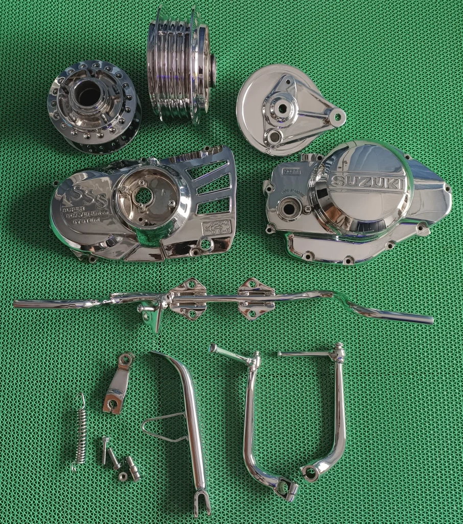 Enhancing Motorbike parts with Chrome plating
