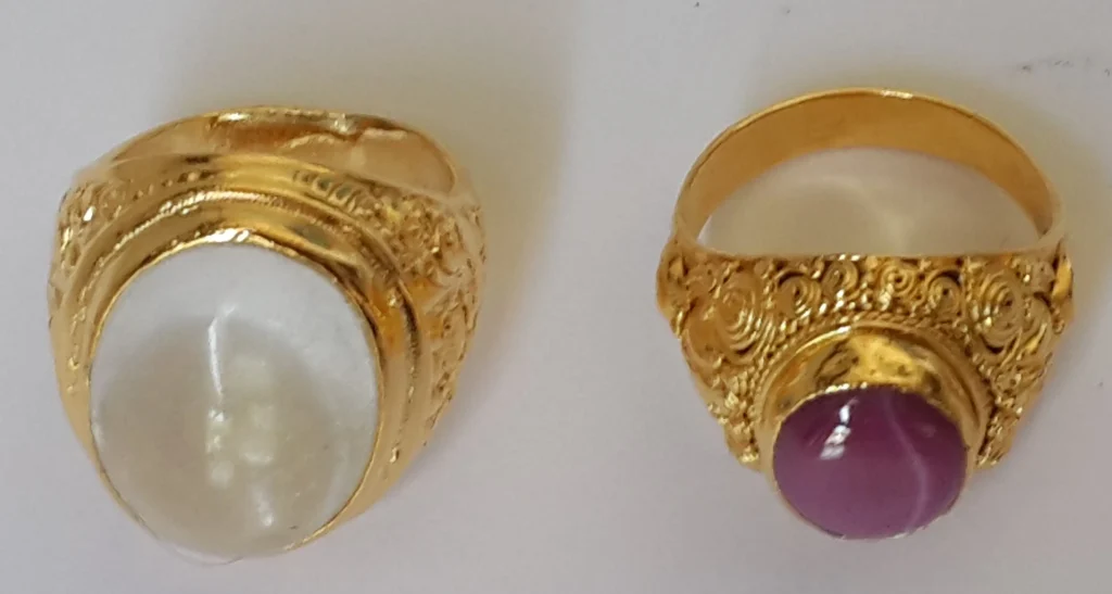 balinese gold plated rings
