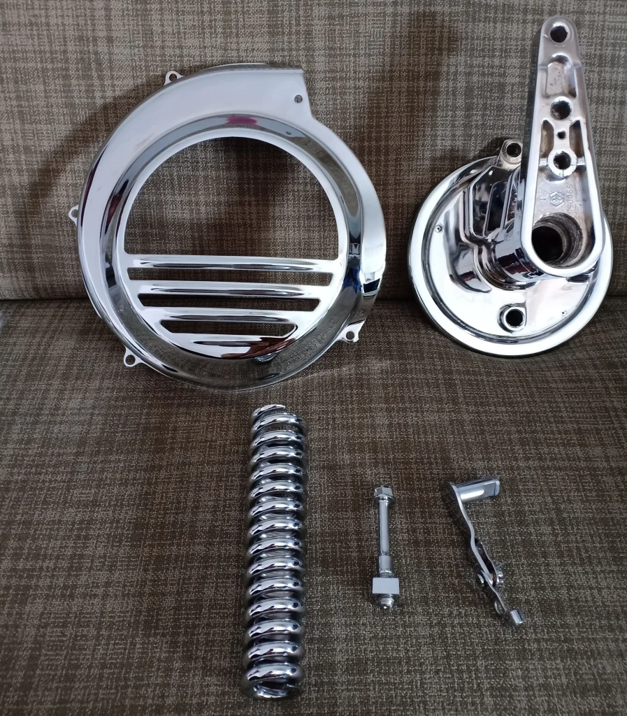 chrome plating for motorbike spare parts