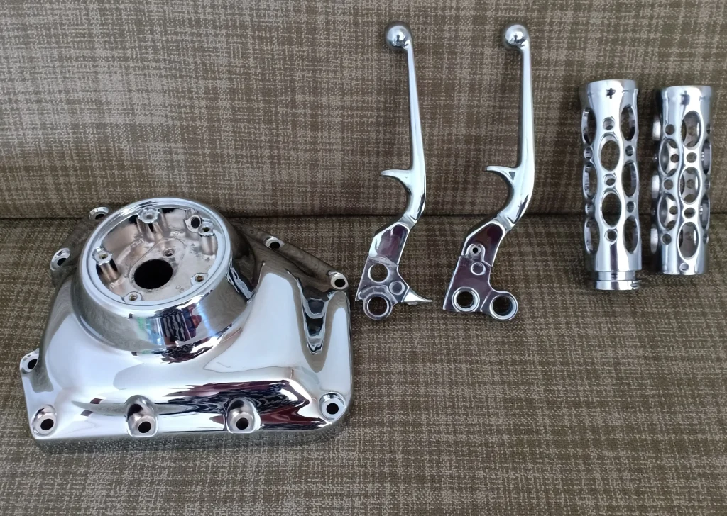 chrome plating for motorcycle accessories