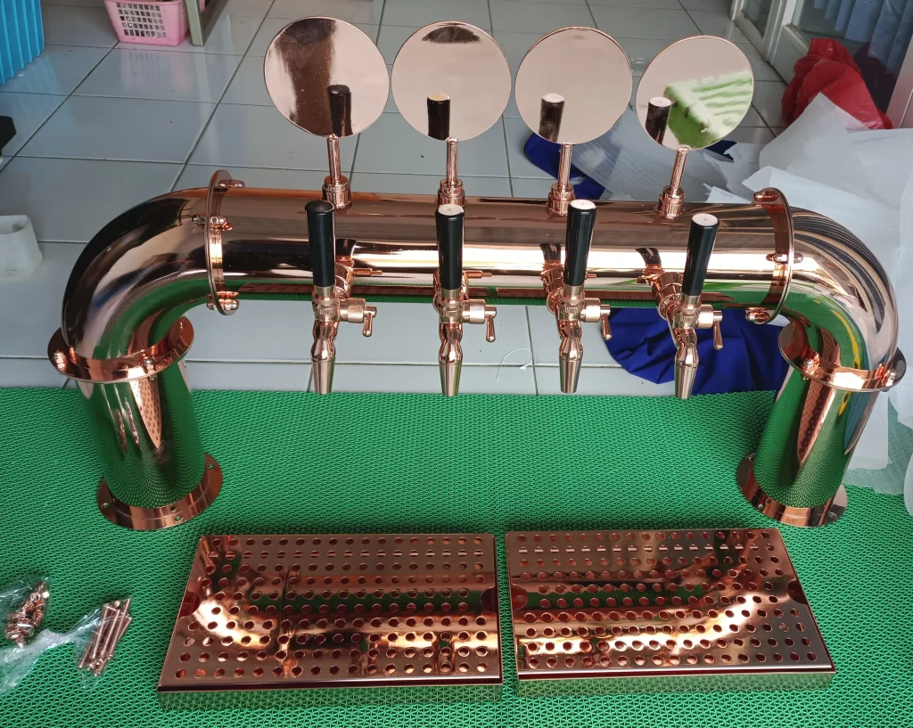 copper plating in coffee machine

