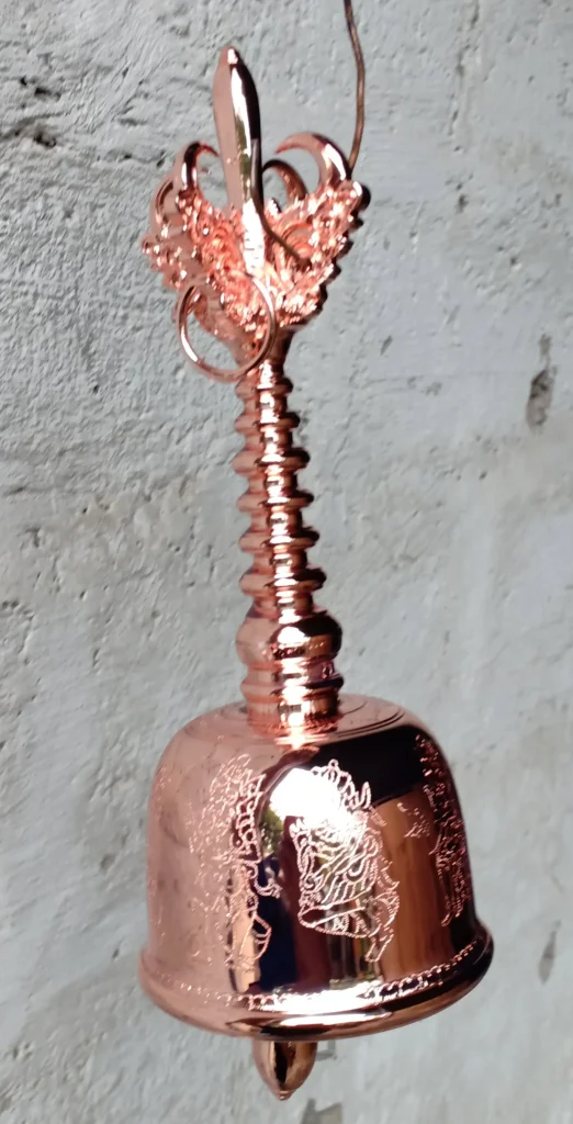 copper plating in hindu priest tool for ceremony
