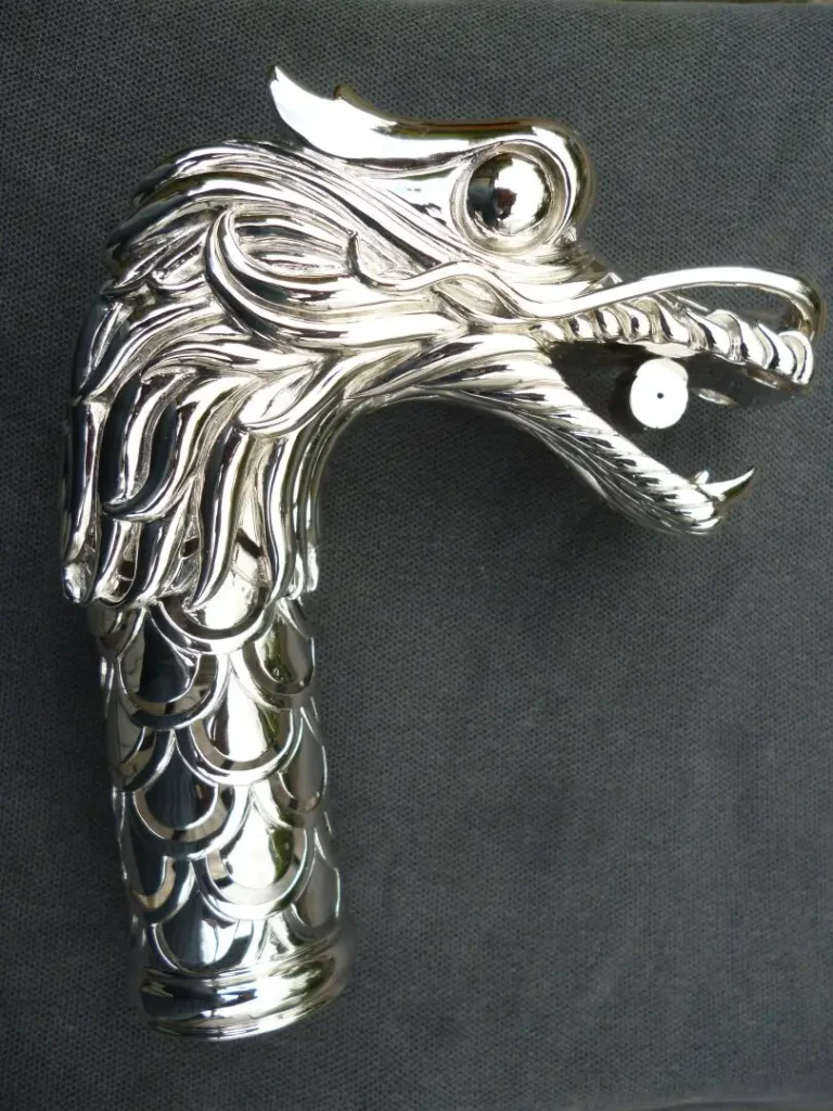 dragon head stick chrome plating