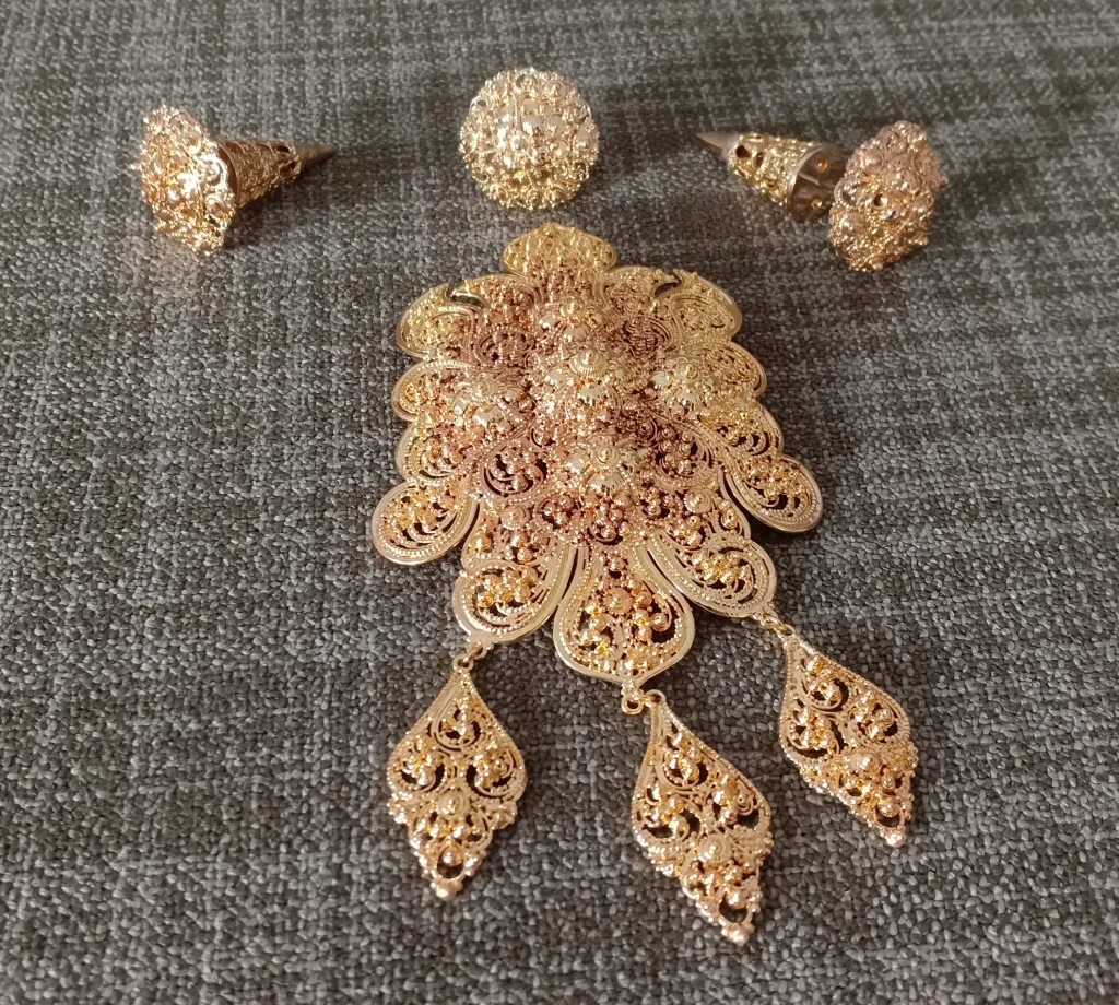 gold plated balinese adornment
