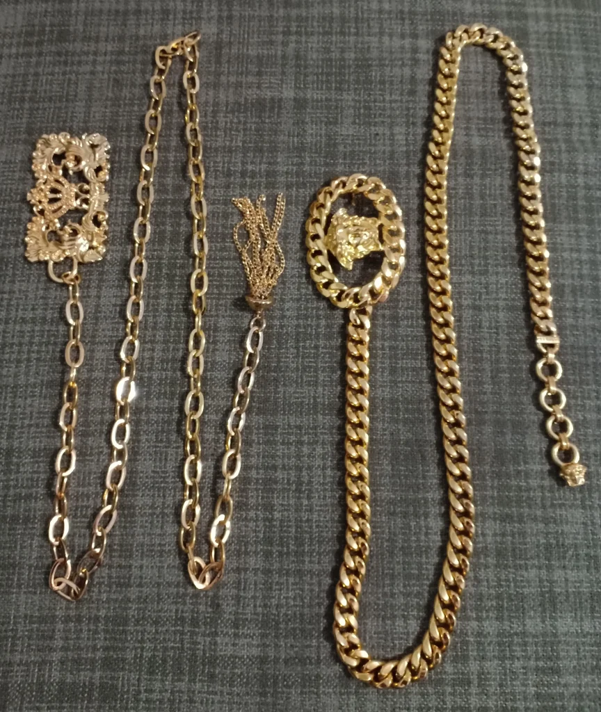 gold plated necklace