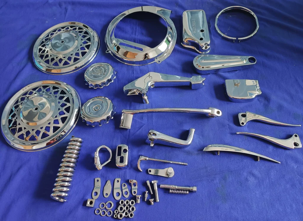 motorcyle parts Chrome plating Detailing