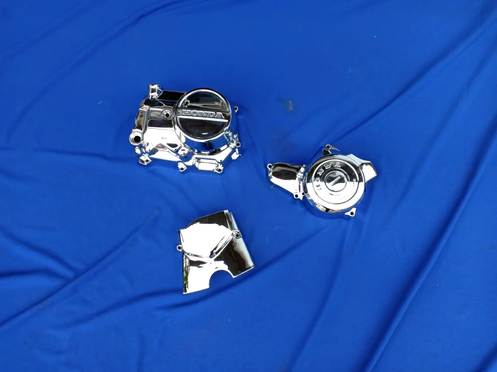 small chrome plating parts of motorcycle
