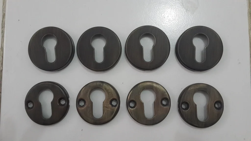 patina plated door cover
