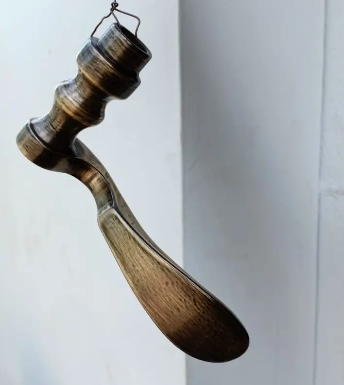 patina plated small door handle
